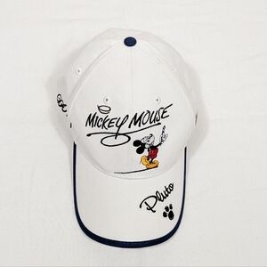 VINTAGE Disney Character White Autographed Embroidered Hat